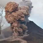 Status Waspada, Gunung Dukono Halmahera Utara Erupsi
