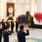 Prabowo Lantik Lima Pejabat Baru Kabinet Merah Putih