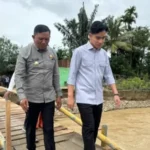 Gibran Tinjau Jembatan Aih Boboh, Wanti-wanti Warga Waspada Banjir