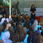 Didapuk Jadi Sekolah Berbudaya, SMPN Pecalungan gencarkan latihan menari bersama