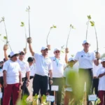 Atasi Abrasi Pantura, AHY dan Ahmad Luthfi Tanam Mangrove di Demak Gunakan Teknologi HexBricks