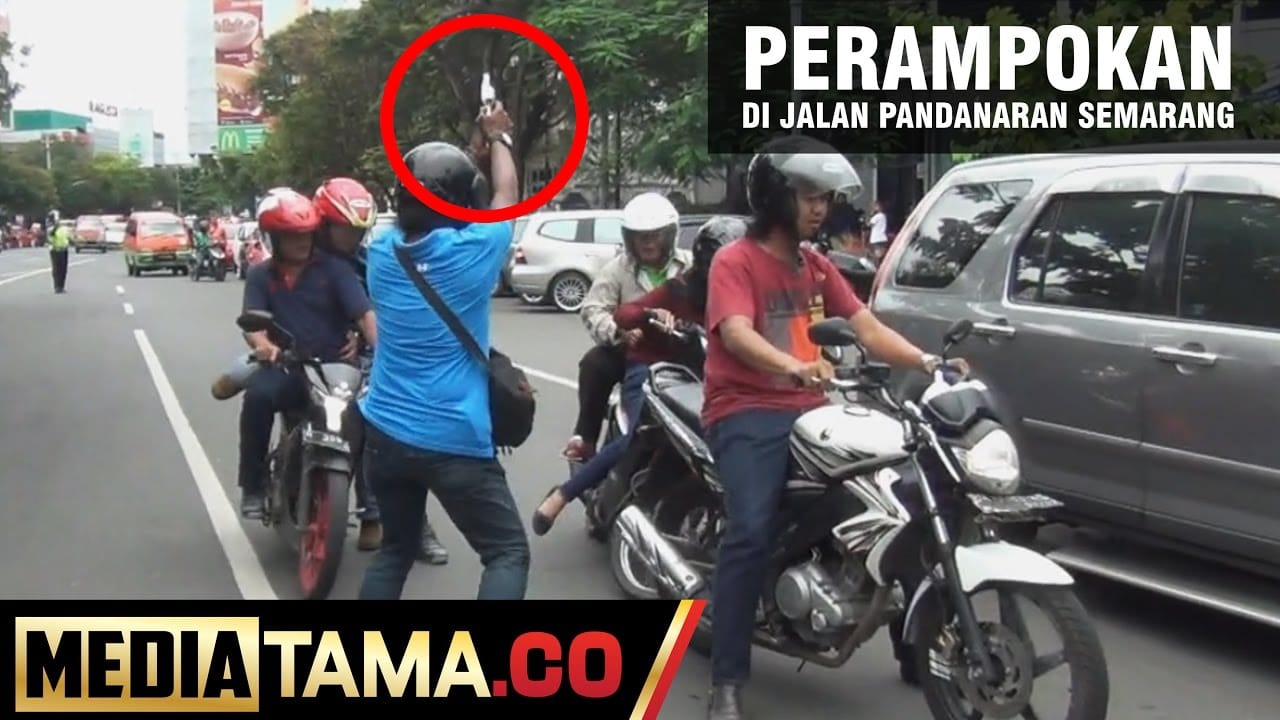 VIDEO: Aksi Perampokan di Jalan Pandanaran Semarang (Simulasi)
