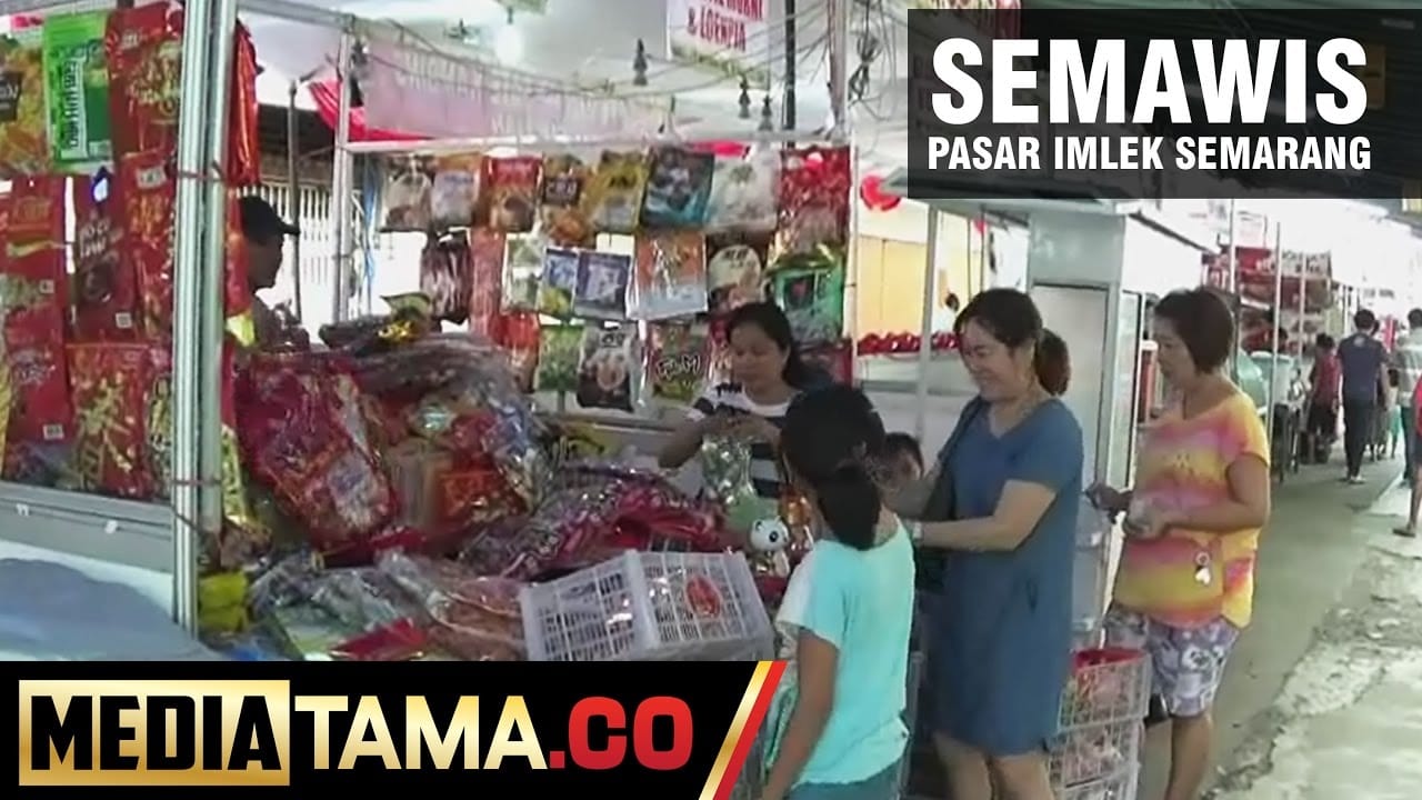 VIDEO: Pasar Imlek Semawis Kota Semarang Mulai Ramai Pengunjung