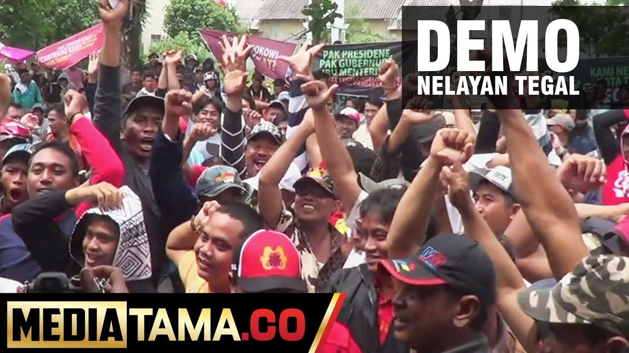 VIDEO: Ratusan Nelayan Tegal Demo Tolak Kebijakan Menteri Susi