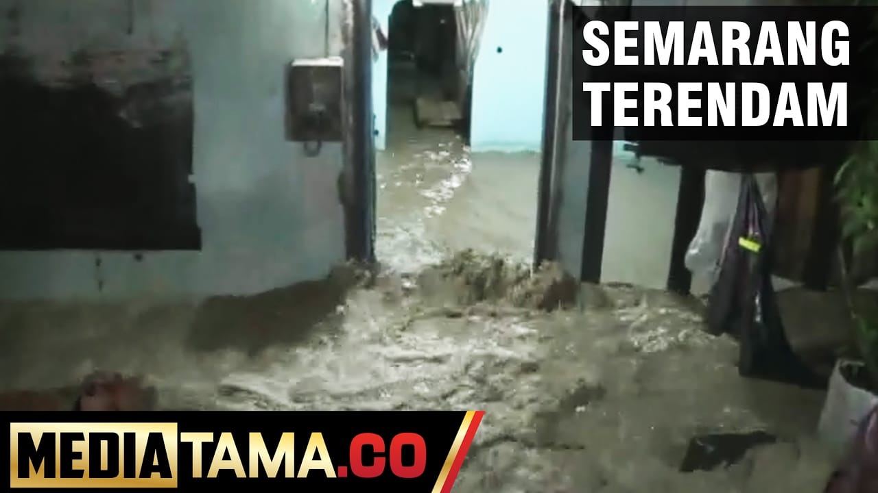 VIDEO: Sungai Banjir Kanal Timur Semarang Meluap, Ratusan Rumah Terendam Banjir