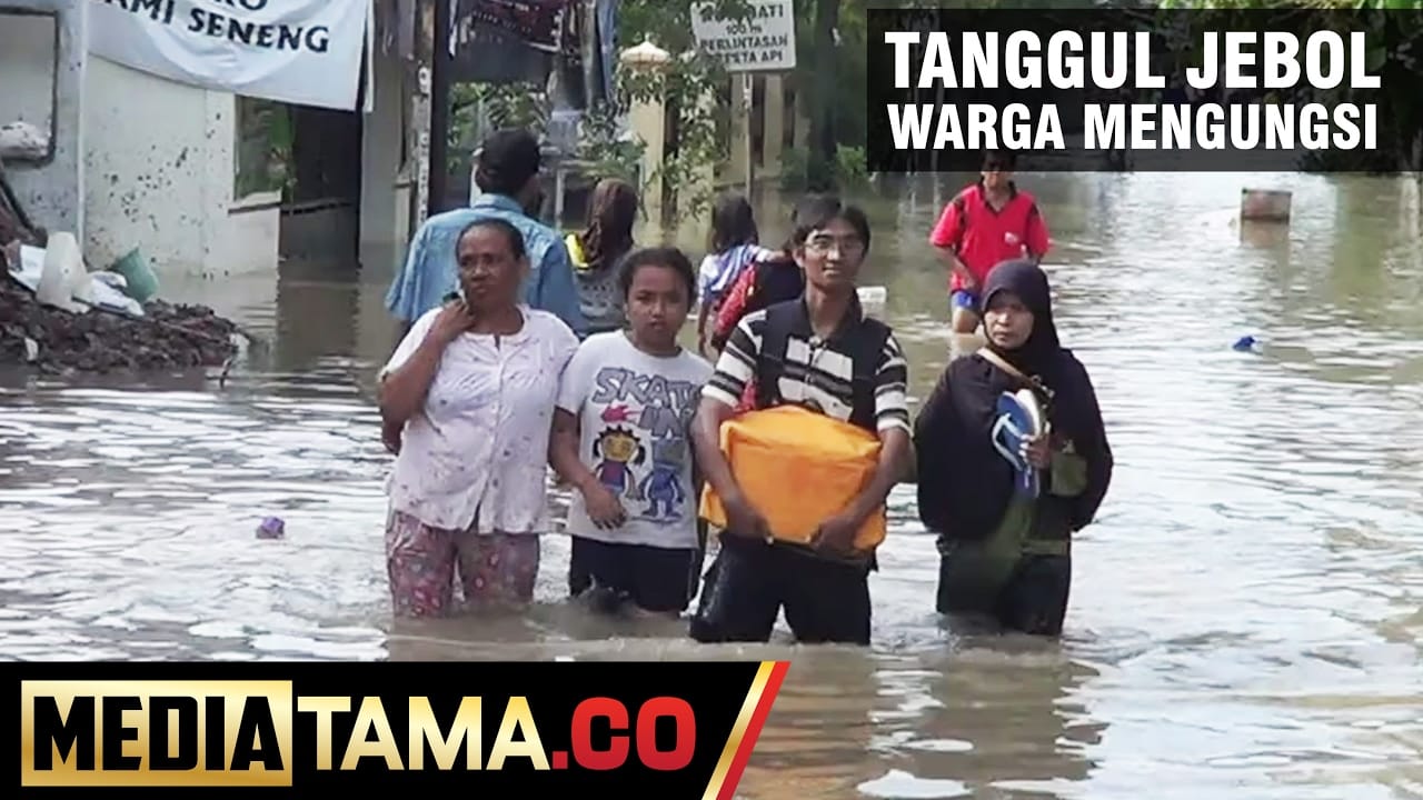 VIDEO: Tanggul Sungai Pamali Brebes Jebol, Ribuan Warga Mengungsi