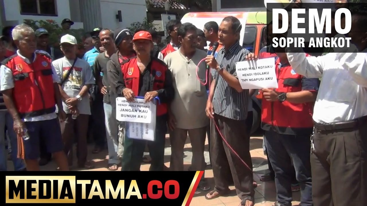 VIDEO: Sopir Angkot Demo Tolak Koridor Baru Trans Semarang