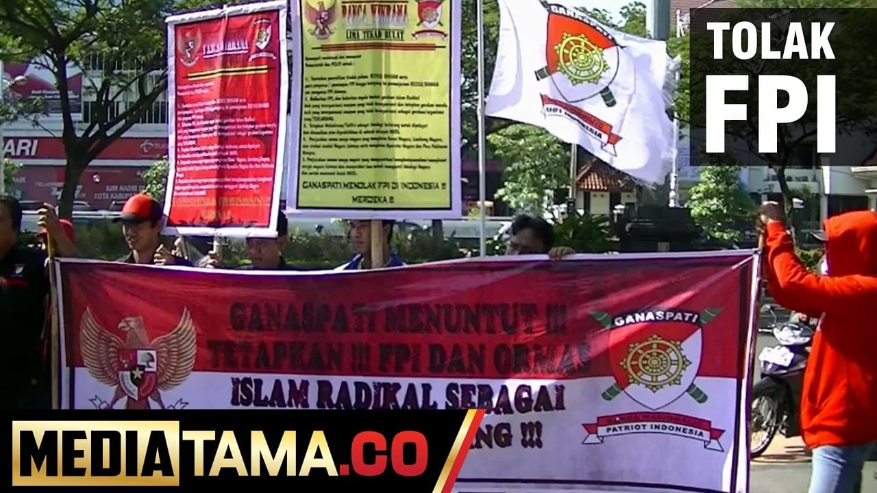 VIDEO: Aksi Demo Tolak FPI di Kota Semarang