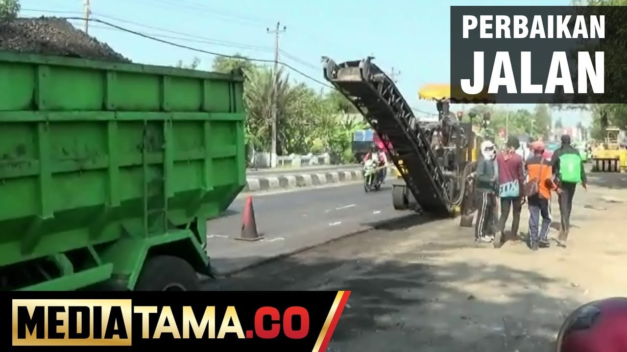 VIDEO: Jelang Arus Mudik, Perbaikan Jalan Pantura Demak Dipercepat