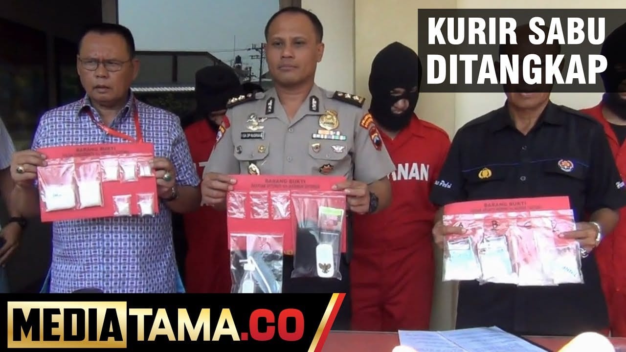 VIDEO: Polrestabes Semarang Ringkus 3 Kurir Sabu Jaringan Lapas
