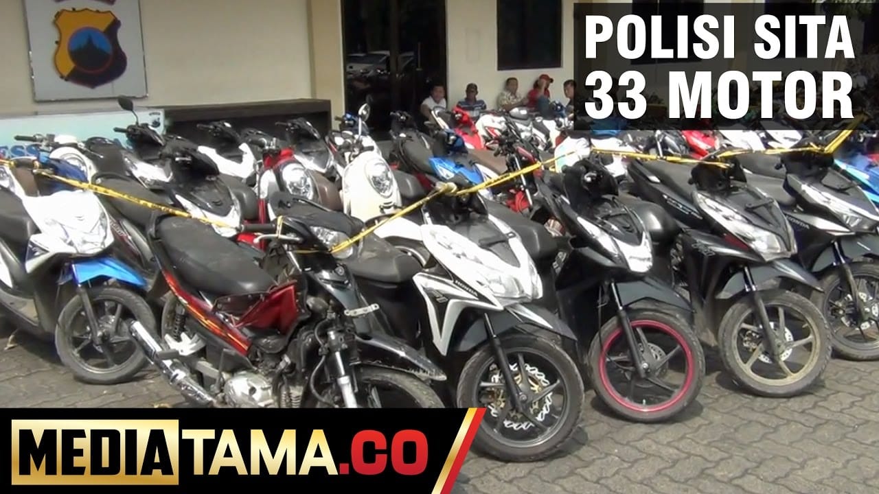 VIDEO: Polrestabes Semarang Sita Puluhan Sepeda Motor Hasil Curian