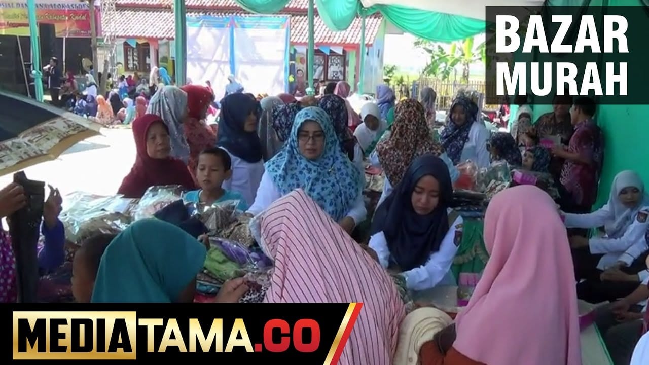 VIDEO: Ratusan Warga Serbu Bazar Murah Serba Lima Ribu di Kendal
