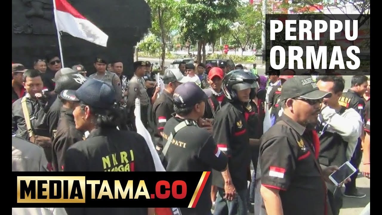 VIDEO: Demo Perppu Ormas di Semarang Nyaris Bentrok