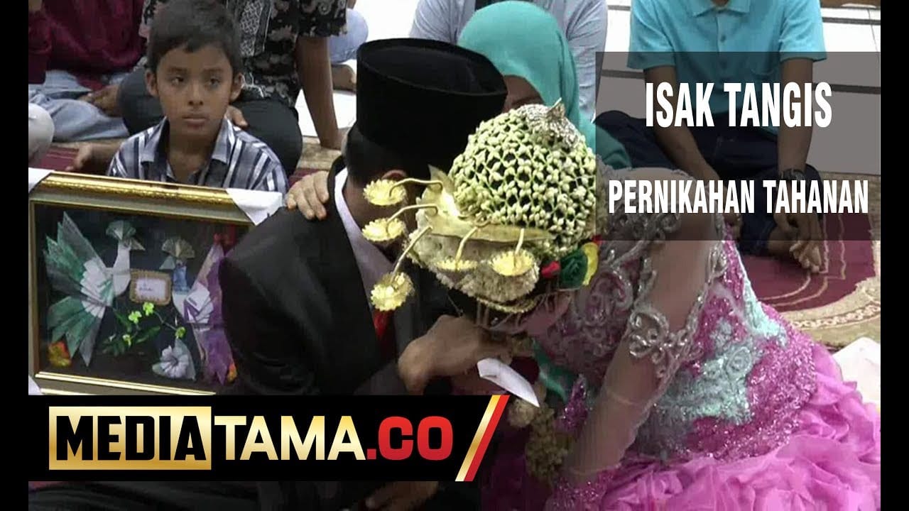 VIDEO: HARU!!! Isak Tangis Warnai Pernikahan Seorang Tahanan di Jepara