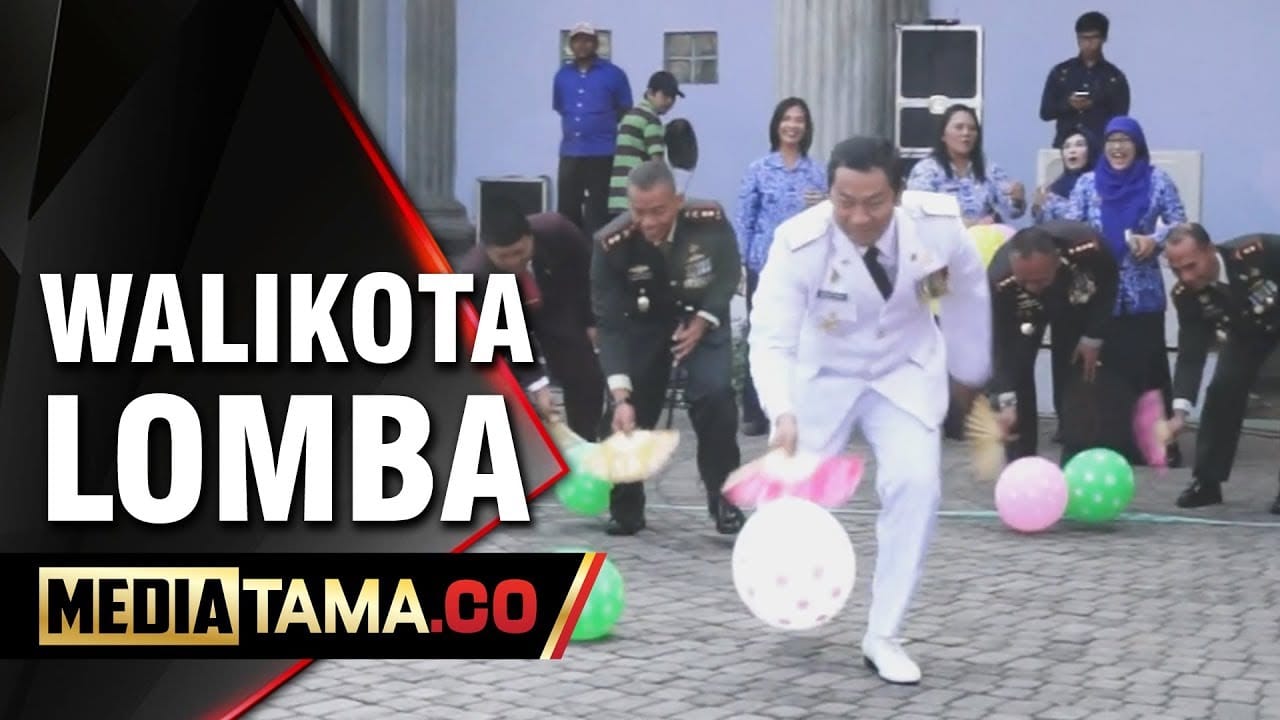 VIDEO: LUCU!!! Walikota Semarang Lomba Bareng Mahasiswa Bule