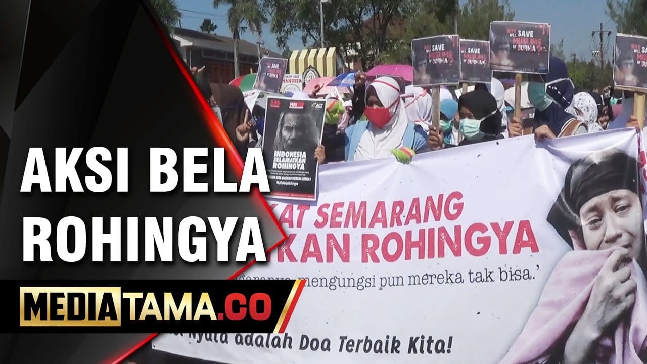 VIDEO: Aksi Bela Rohingya di Jalan Pahlawan Semarang