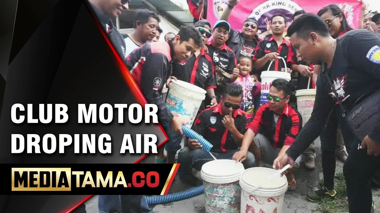 VIDEO: Club Motor RX-King Semarang Droping Air Bersih Ke Rumah Warga