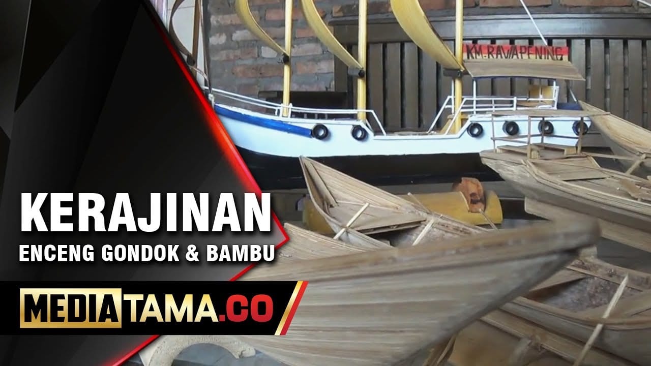 VIDEO: KREATIF!! Pria di Semarang Sulap Limbah Eceng Gondok & Bambu Jadi Kerajinan Bernilai