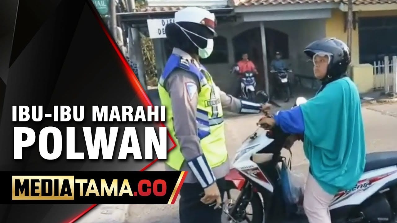 VIDEO: VIRAL!!! Ibu-ibu Pengendara Sepeda Motor Marahi Polwan di Semarang