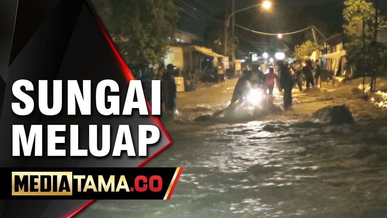 VIDEO: Detik-detik Sungai BKT Semarang Meluap