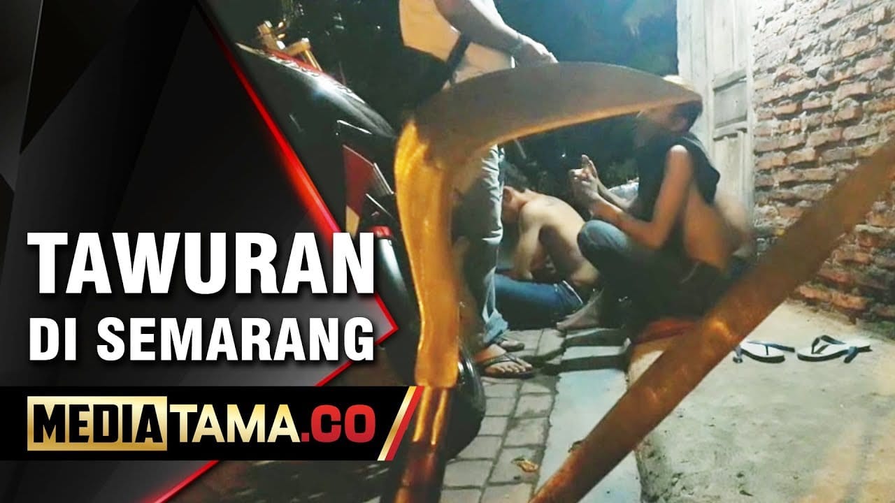 VIDEO: Tawuran di Semarang, Remaja Bersenjata Tajam Diamankan Polisi