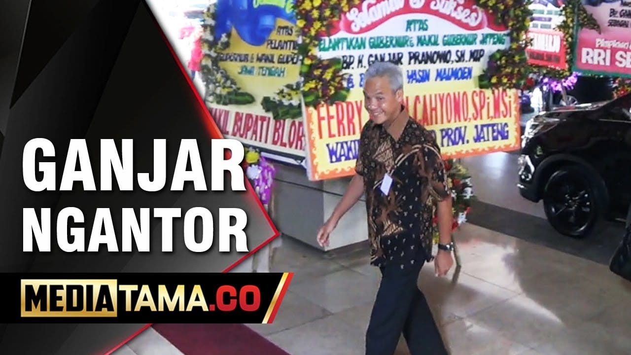 VIDEO: Hari Pertama Ganjar Ngantor Sebagai Gubernur Jawa Tengah