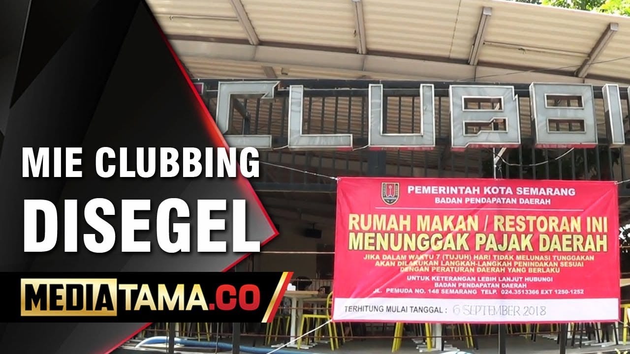 VIDEO: Tunggak Pajak, Restoran Mie Clubbing Semarang Disegel