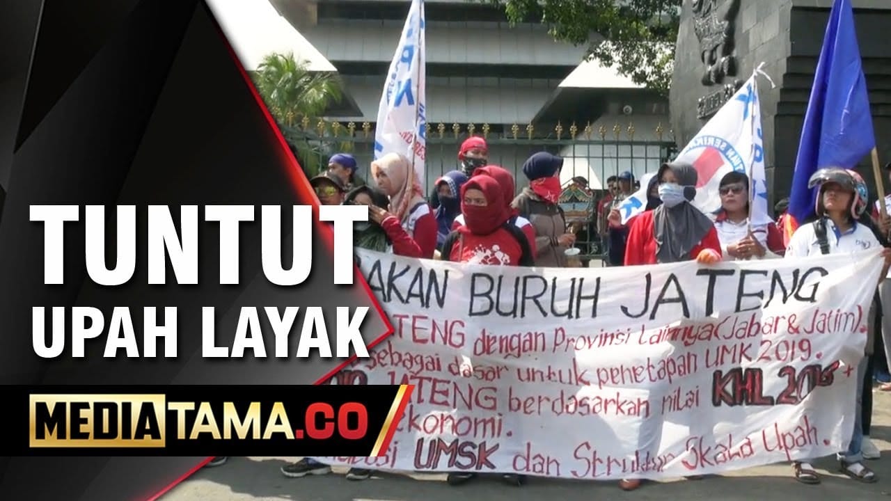 VIDEO: RICUH, Demo Buruh Tuntut Kenaikan Upah Layak