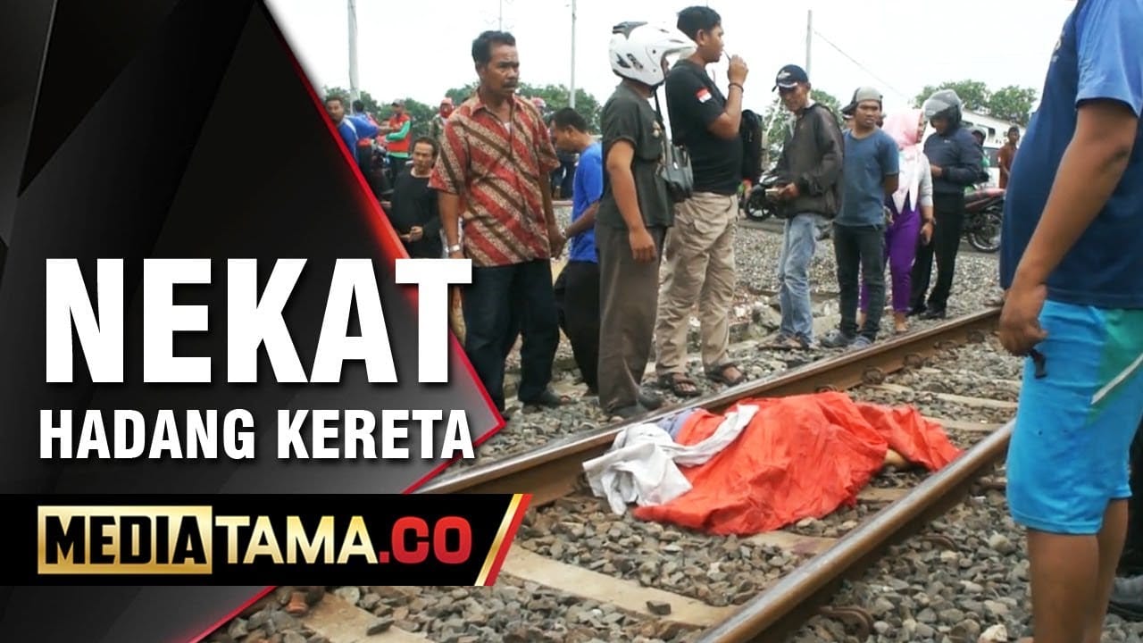 VIDEO: Seorang Wanita di Semarang Bunuh Diri Tabrak Kereta Api