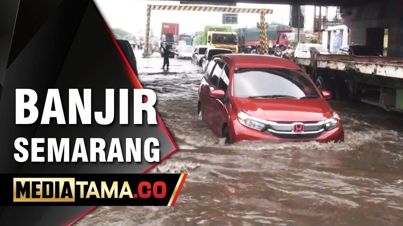VIDEO: Terendam Banjir, Pantura Semarang-Demak Lumpuh