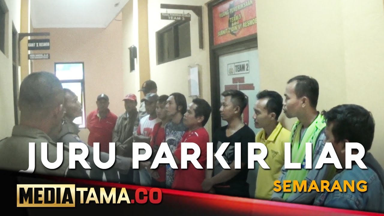 VIDEO: 21 Juru Parkir Liar di Semarang Diamankan Tim Saber Pungli