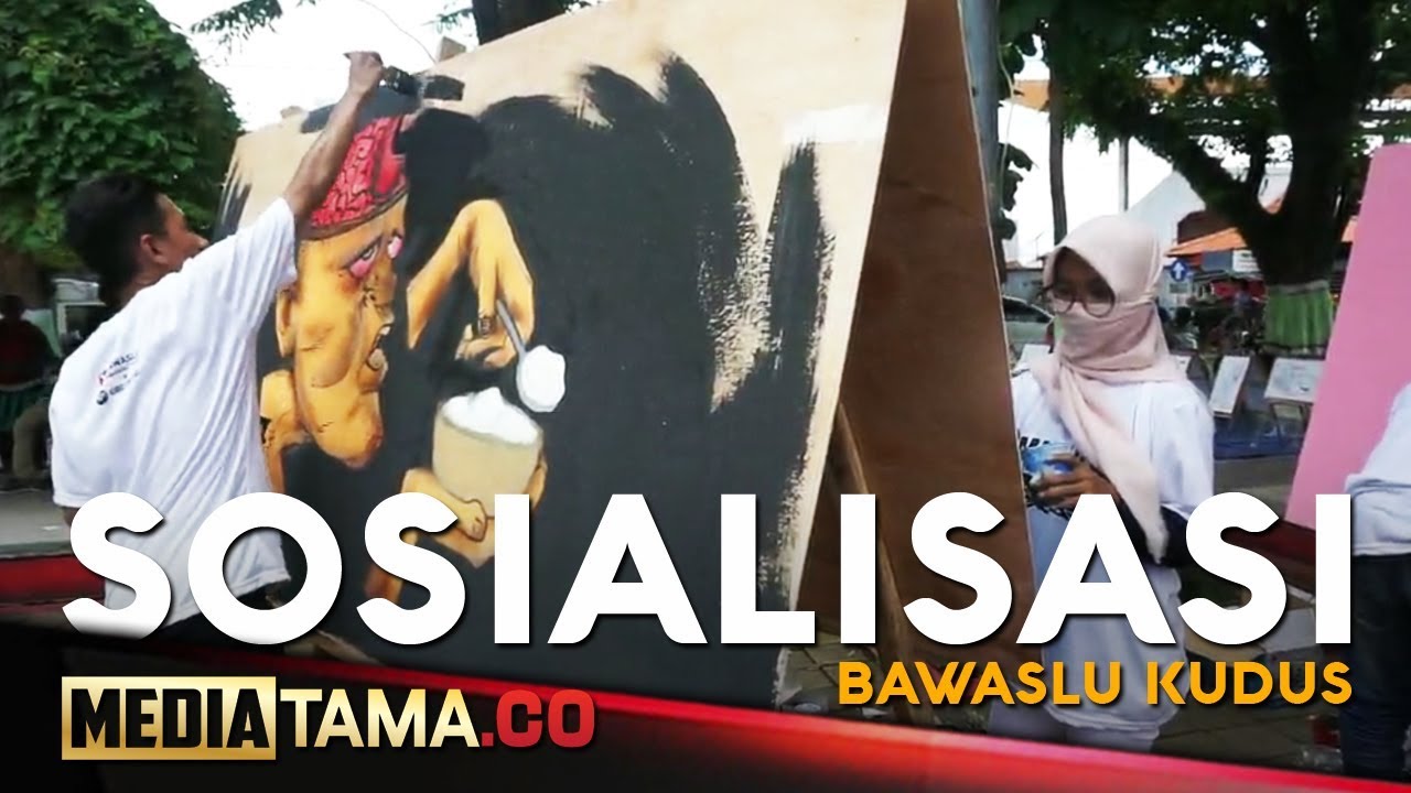 VIDEO: Gandeng Seniman, Bawaslu Kudus Sosialisasikan Pemilu Damai