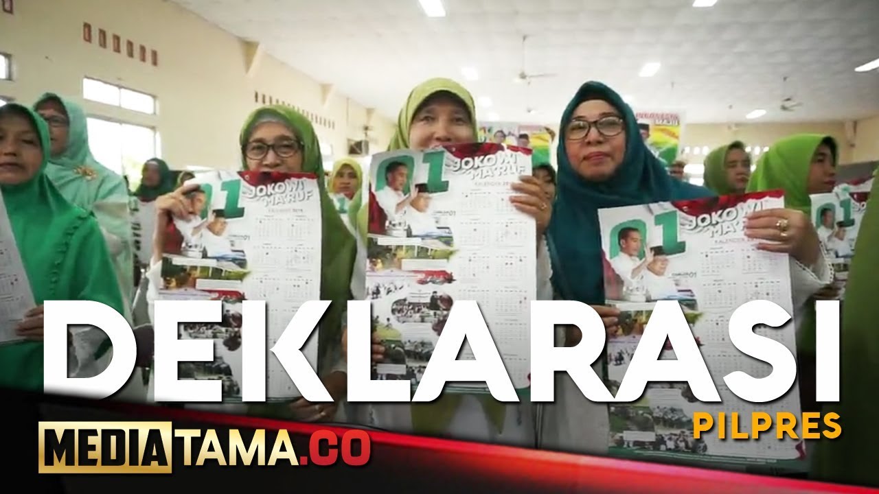 VIDEO: Jaringan Perempuan NU Demak Deklarasi Dukung Jokowi-KH Maaruf Amin