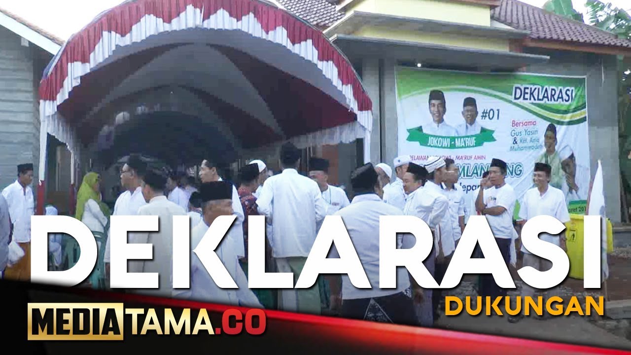 VIDEO: Relawan Santri Mlandang Deklarasi Dukung Jokowi-KH Amin