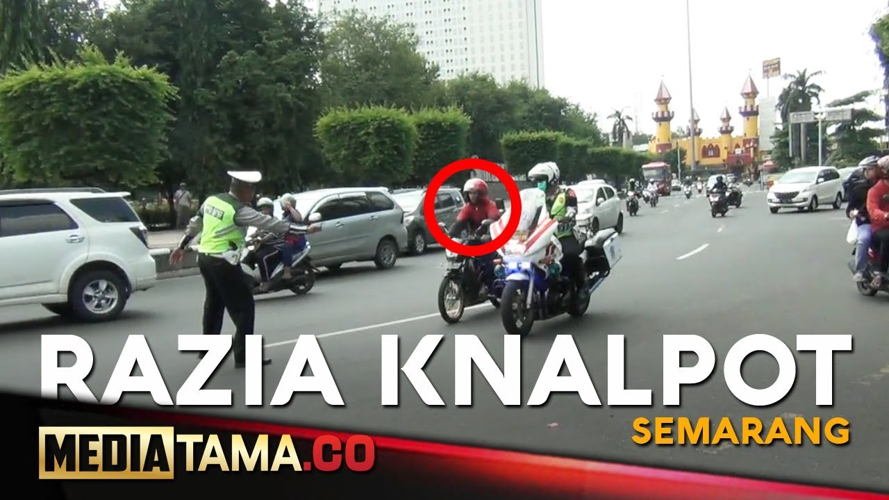 VIDEO: Polisi Razia Knalpot Brong, 28 Sepeda Motor Diamankan