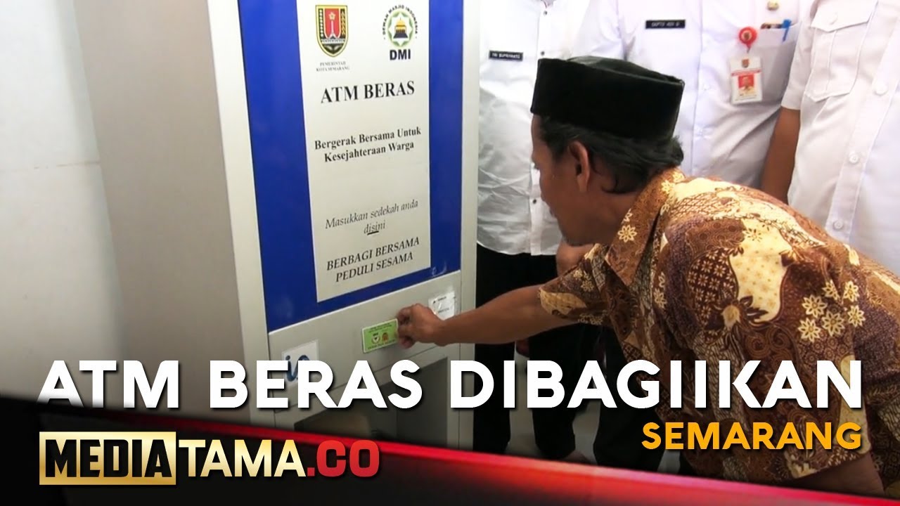 VIDEO: Pemkot Semarang Luncurkan ATM Beras untuk Warga Kurang Mampu