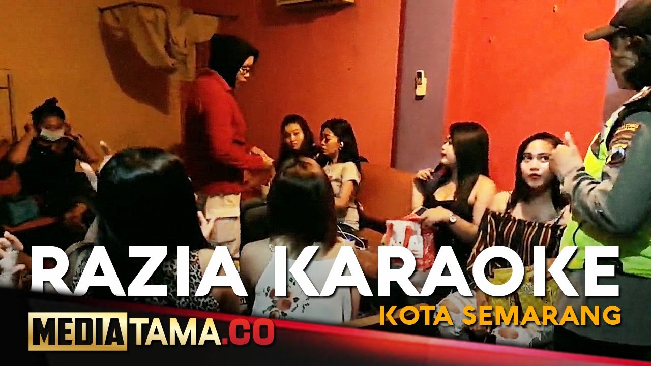 VIDEO: Razia Tempat Karaoke di Semarang, PK Ikut Digeledah Polisi