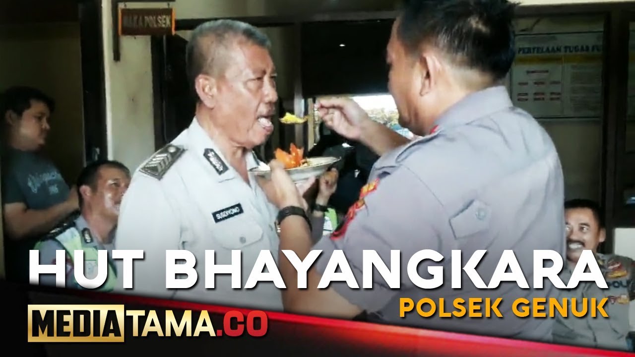 VIDEO: HUT Bhayangkara, Polsek Genuk Semarang Gelar Doa Bersama