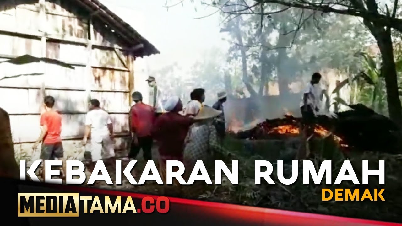 VIDEO: Korsleting Listrik, Tiga Rumah di Mranggen Demak Terbakar