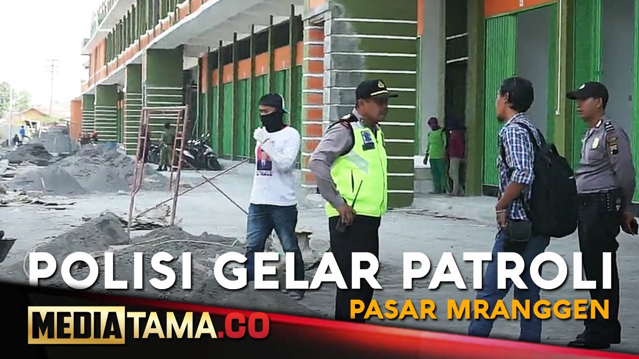 VIDEO: Polisi Mranggen Patroli Pasar, Antisipasi Pungli dan Premanisme