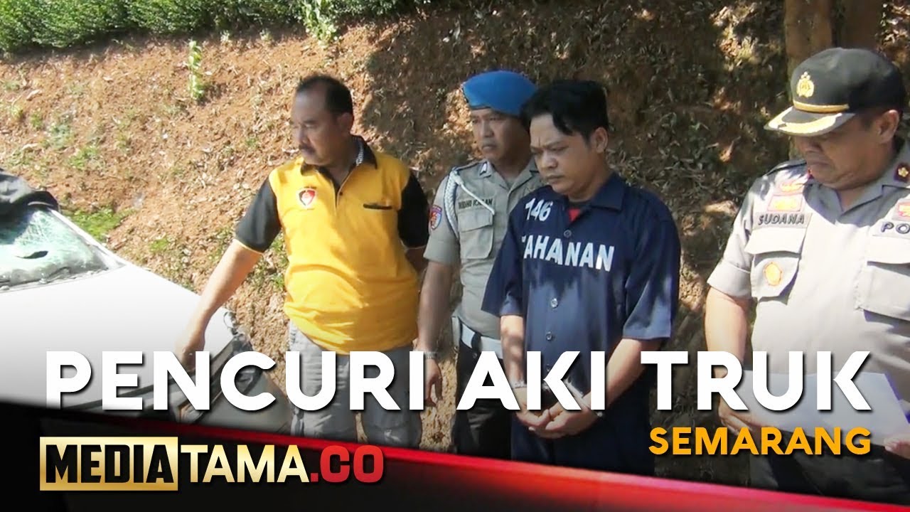 VIDEO: Sempat Dikeroyok Warga, Pencuri Aki Truk Diringkus