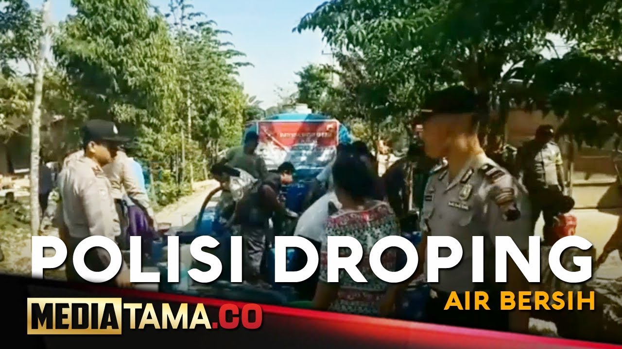 VIDEO: Warga Grobogan Kekeringan, Polisi Dropping Air Bersih