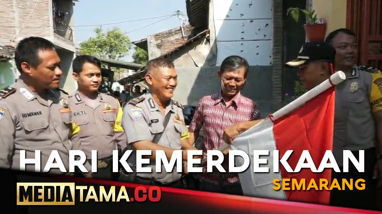 VIDEO: Gelar Patroli, Polisi Ingatkan Warga Pasang Bendera