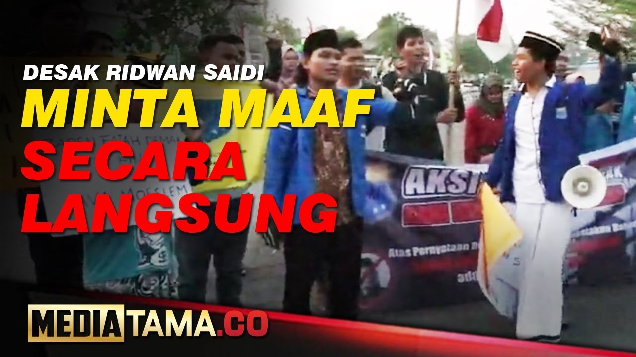 VIDEO : MAHASISWA DEMAK DESAK RIDWAN SAIDI MINTA MAAF
