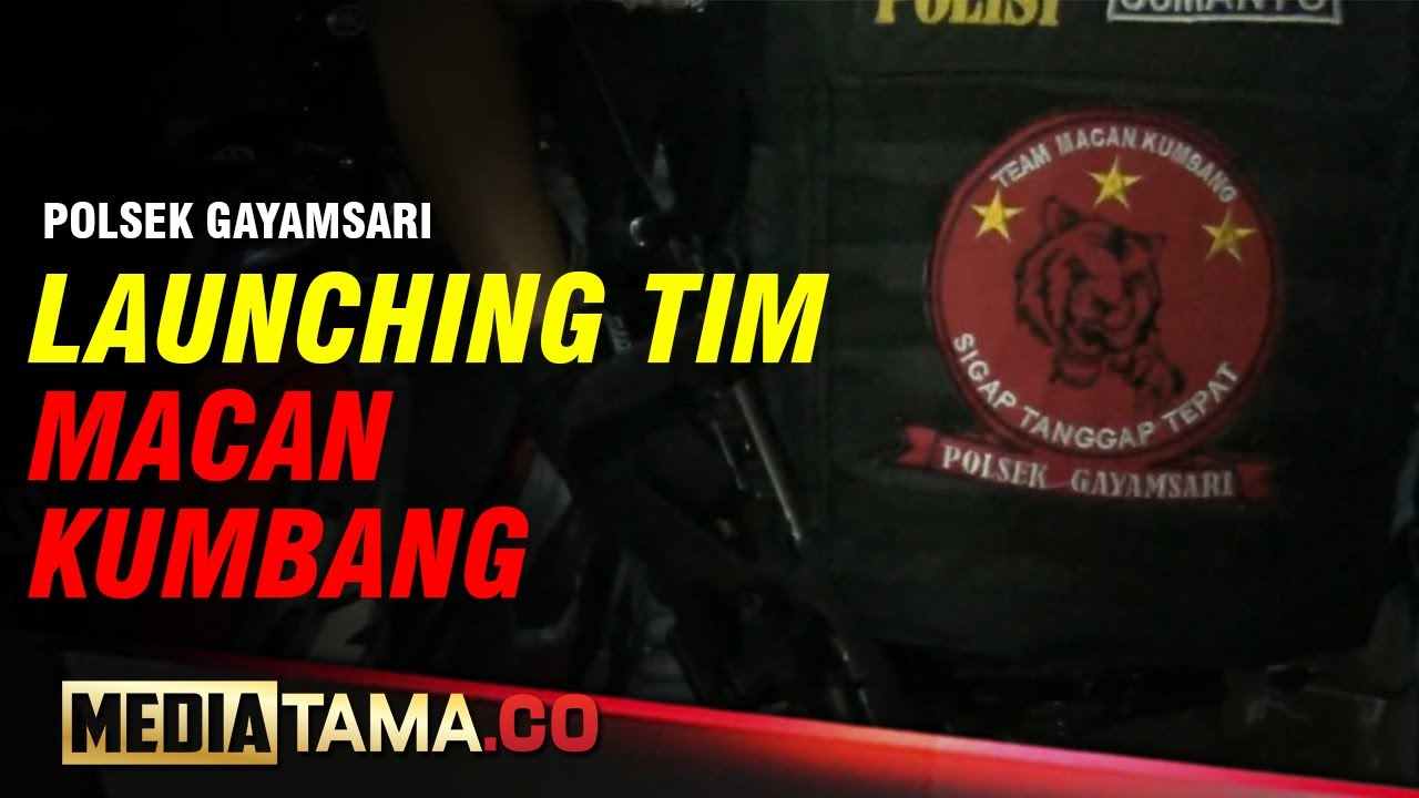 VIDEO : LOUNCHING TIM MACAN KUMBANG POLSEK GAYAMSARI
