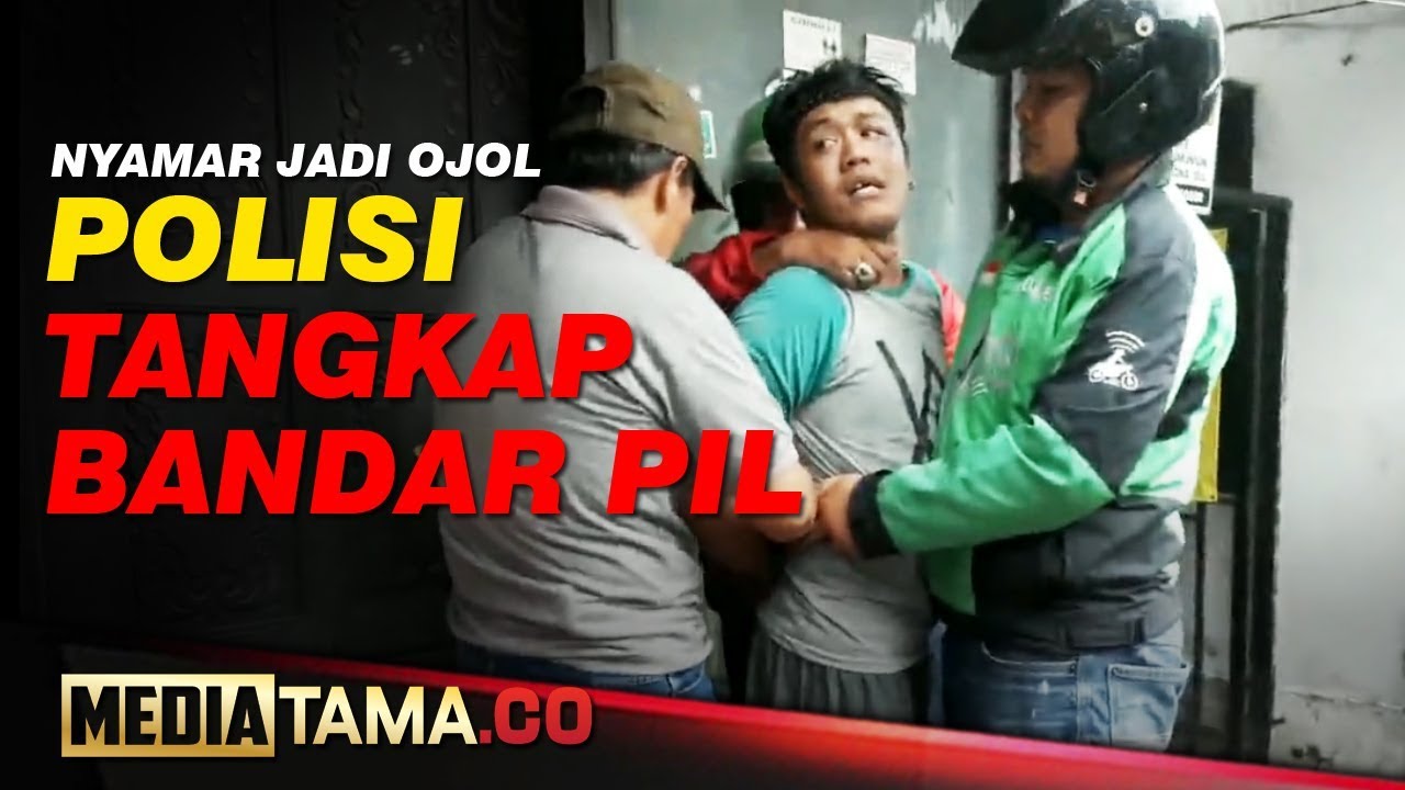VIDEO : NYAMAR JADI DRIVER OJOL, POLISI TANGKAP BANDAR PIL KOPLO