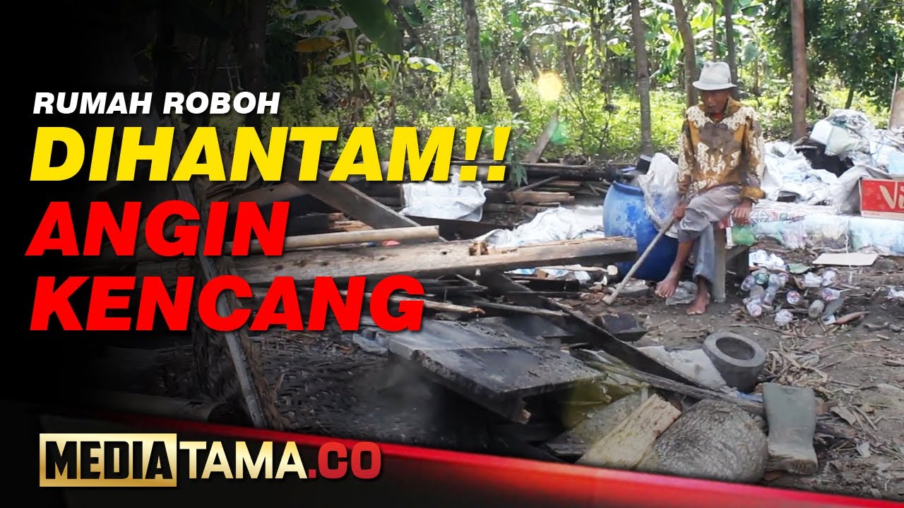 VIDEO : RUMAH ROBOH DIHANTAM ANGIN KENCANG
