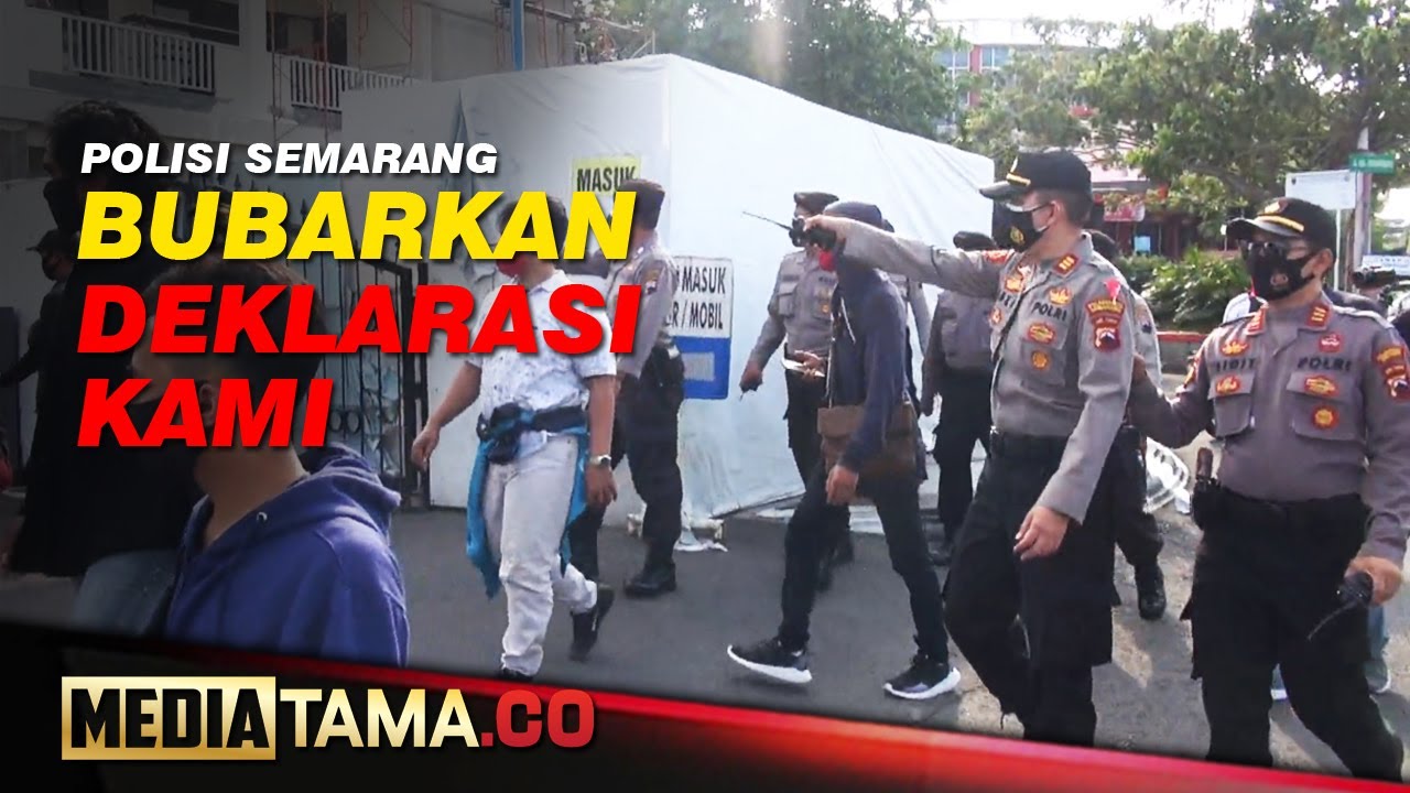 VIDEO : POLISI BUBARKAN DEKLARASI KAMI DI SEMARANG