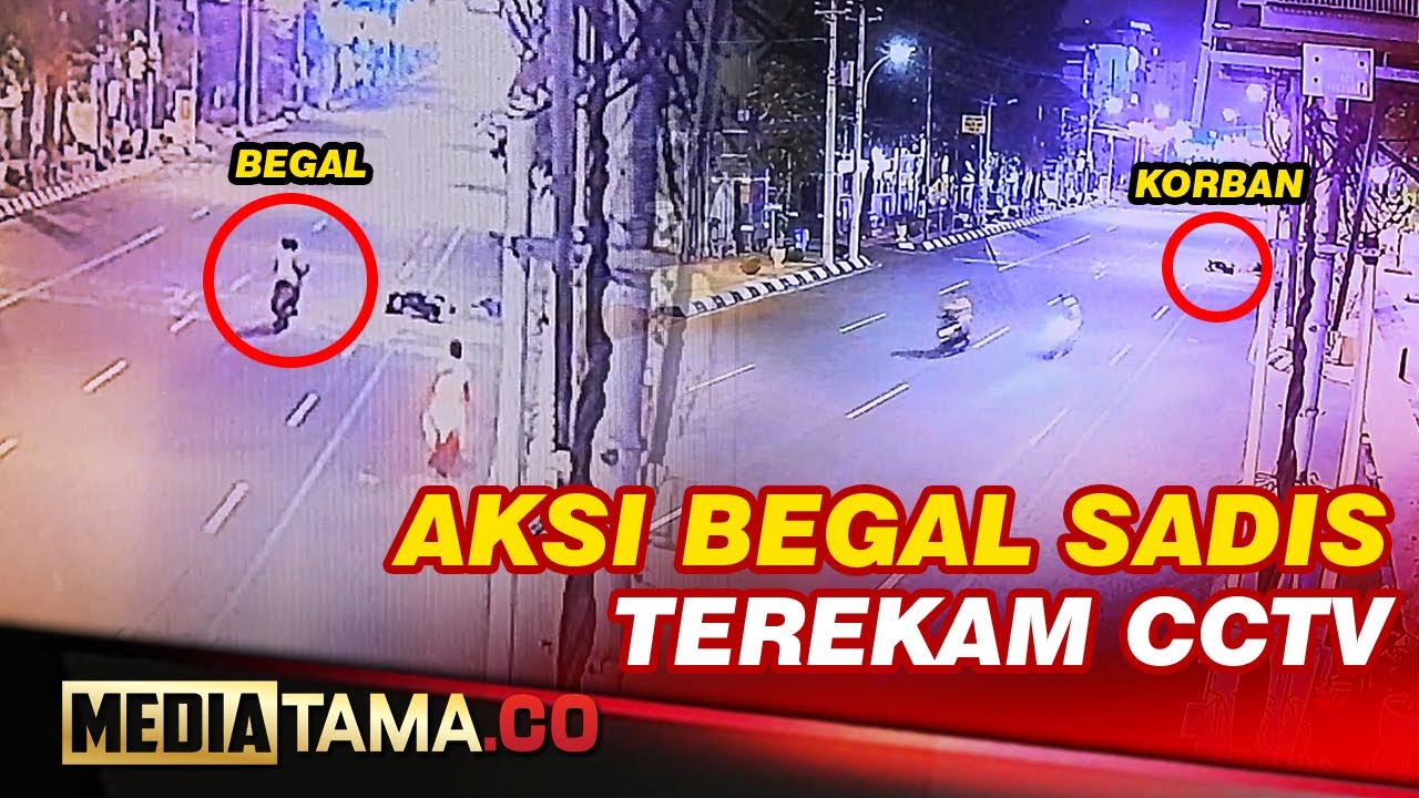 VIDEO : DETIK DETIK AKSI BEGAL DI KOTA SEMARANG TEREKAM CCTV